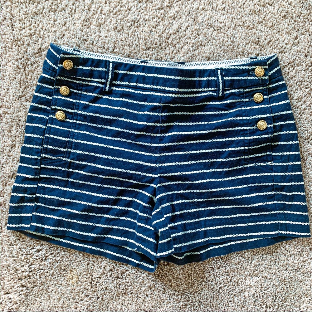 Navy Blue Nautical Shorts